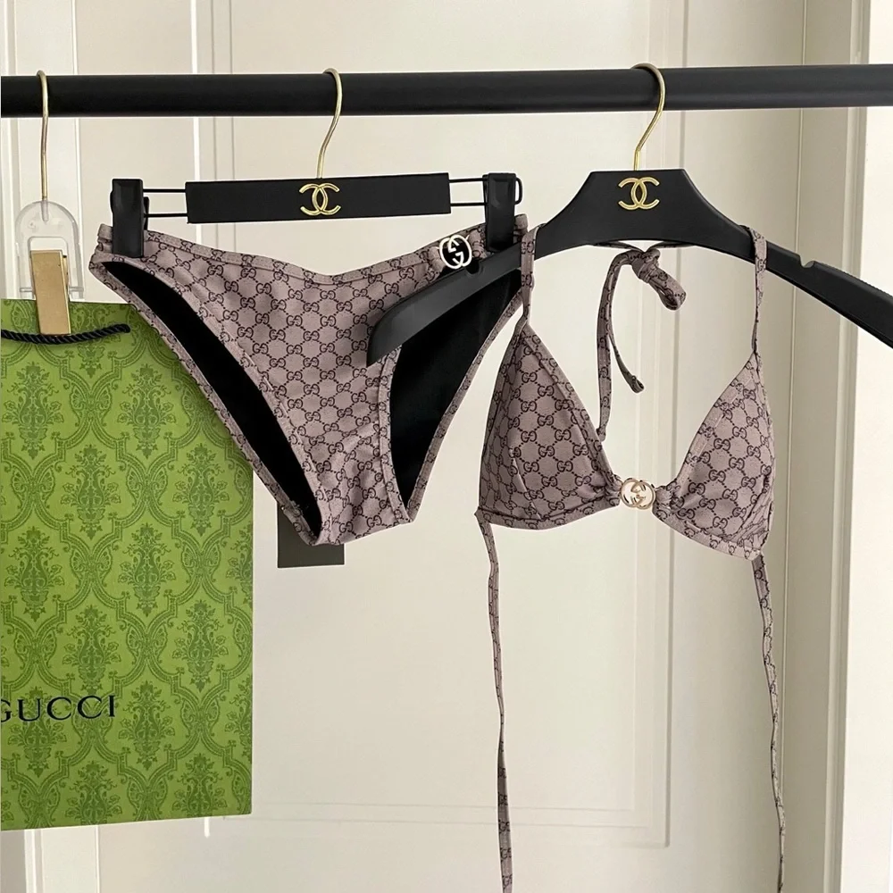 Gucci GG-Jacquard Triangle Bikini Set - Picture 5 of 5